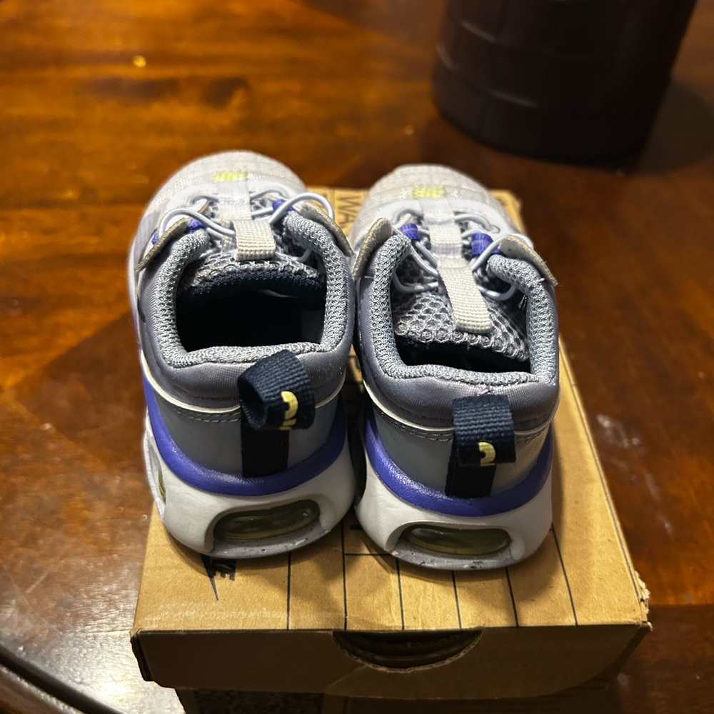 Nike Kids Gray and Purple Sneakers